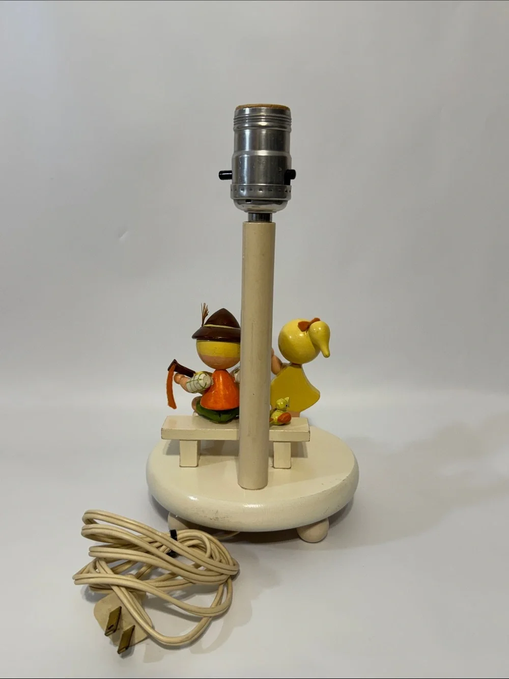 Vintage Mid-Century Wooden Nursery Lamp - Irmi / Nursery Originals